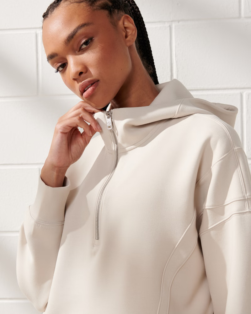 YPB neoKNIT Half-Zip Hoodie | Abercrombie & Fitch (US)