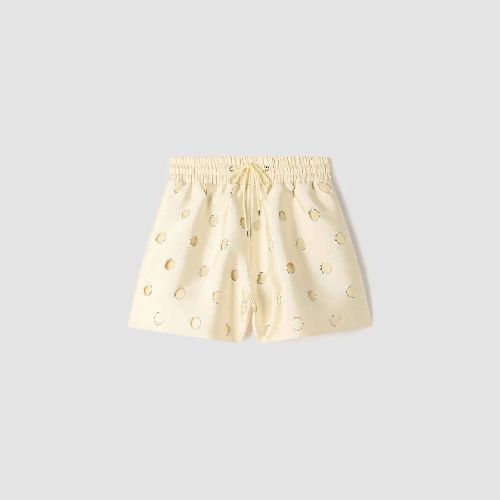 Distressed rhinestone shorts | Sandro US | Sandro-Paris US