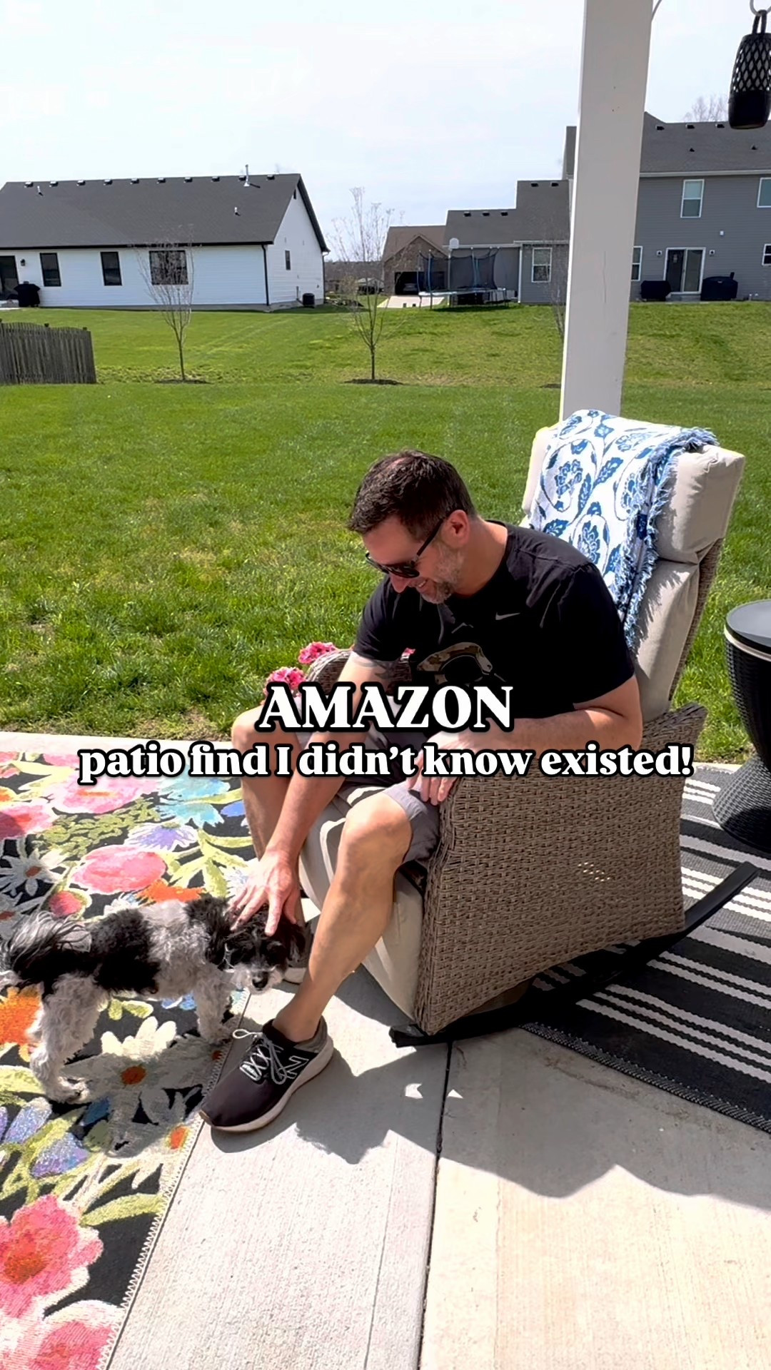 This outdoor rocking chair is also a recliner! 🤯

#LTKStyleTip #LTKSeasonal #LTKHome