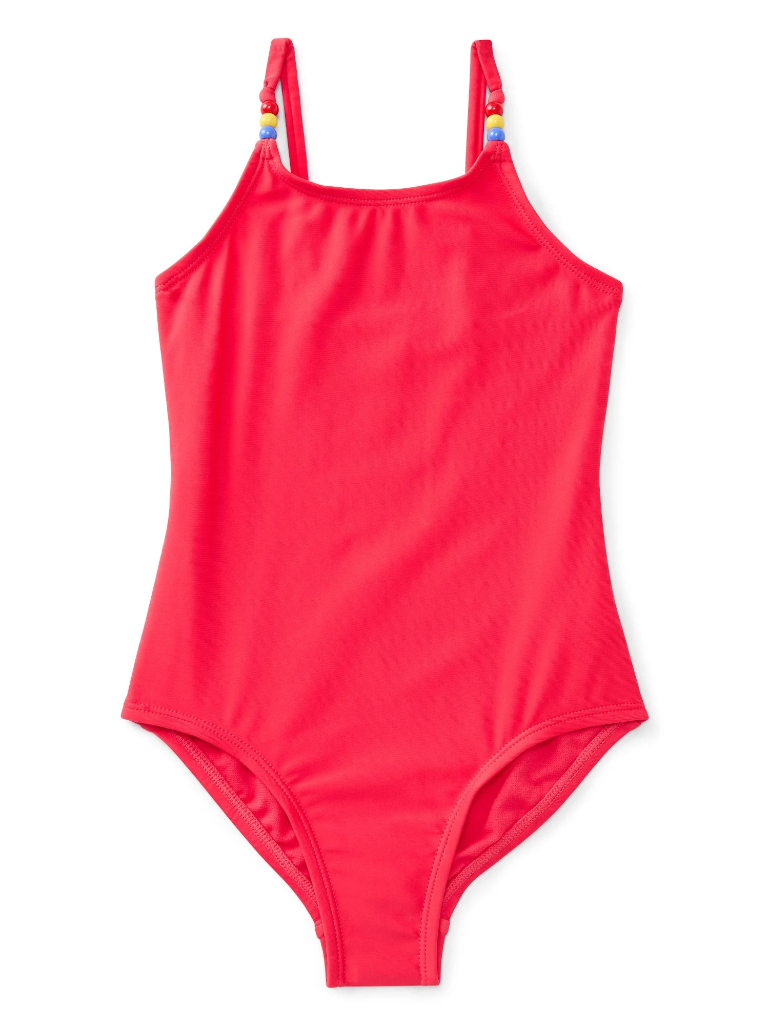 Wonder Nation Girls One Piece Swimsuit with UPF 50+, Sizes 4-18 & Plus | Walmart (US)