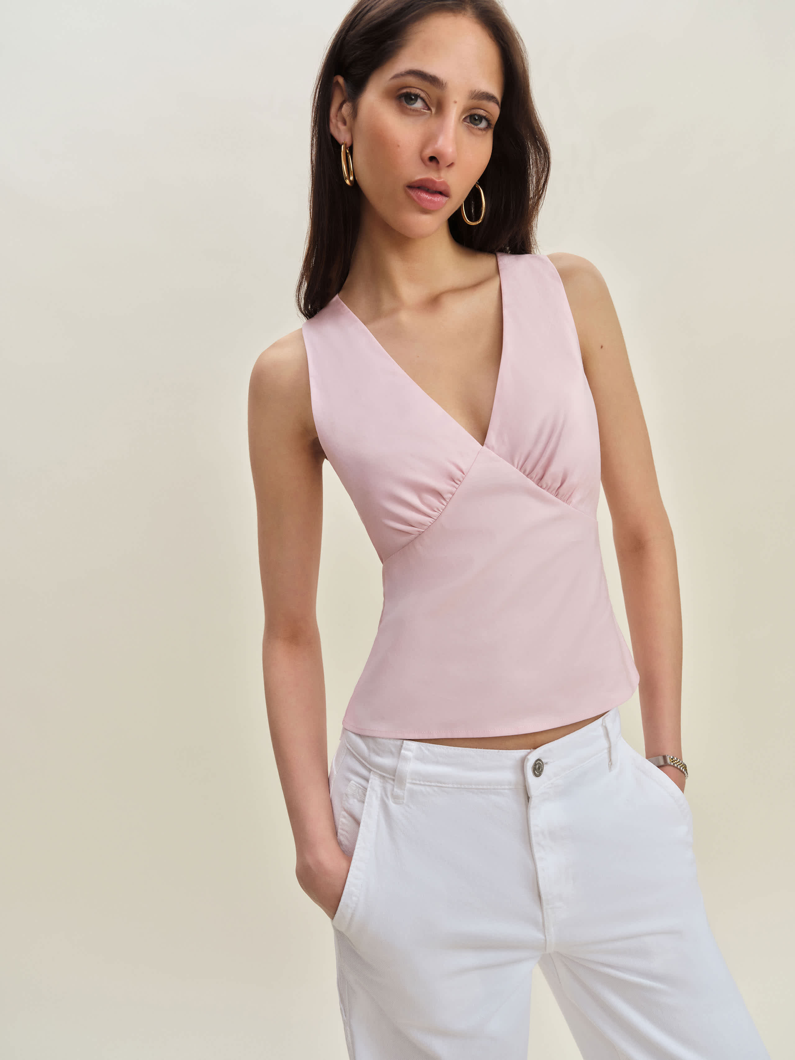 Reformation Meg Top Pink 12 | Reformation (Global)