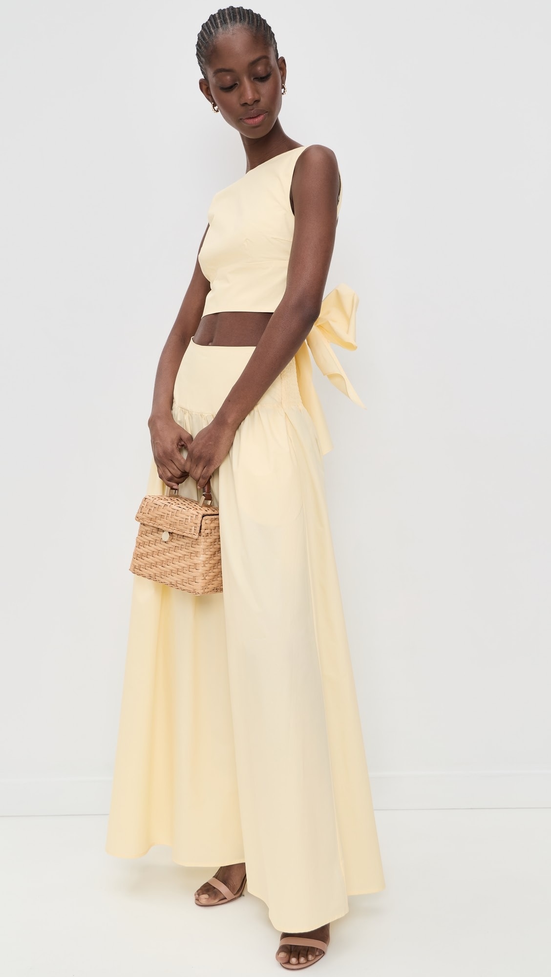 Poplin Open Back Tie Tank | Shopbop