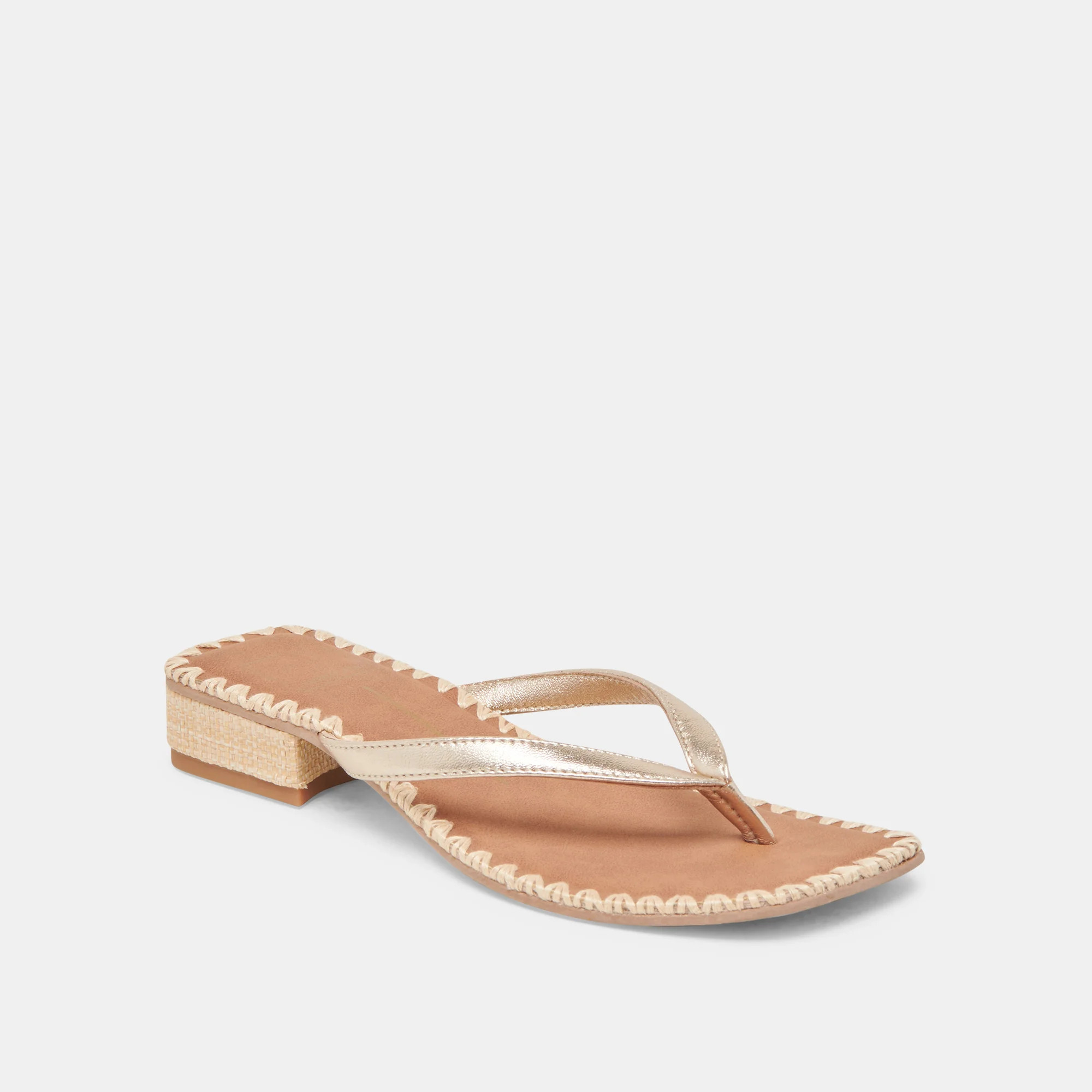 BARTY SANDALS GOLD METALLIC LEATHER | DolceVita.com