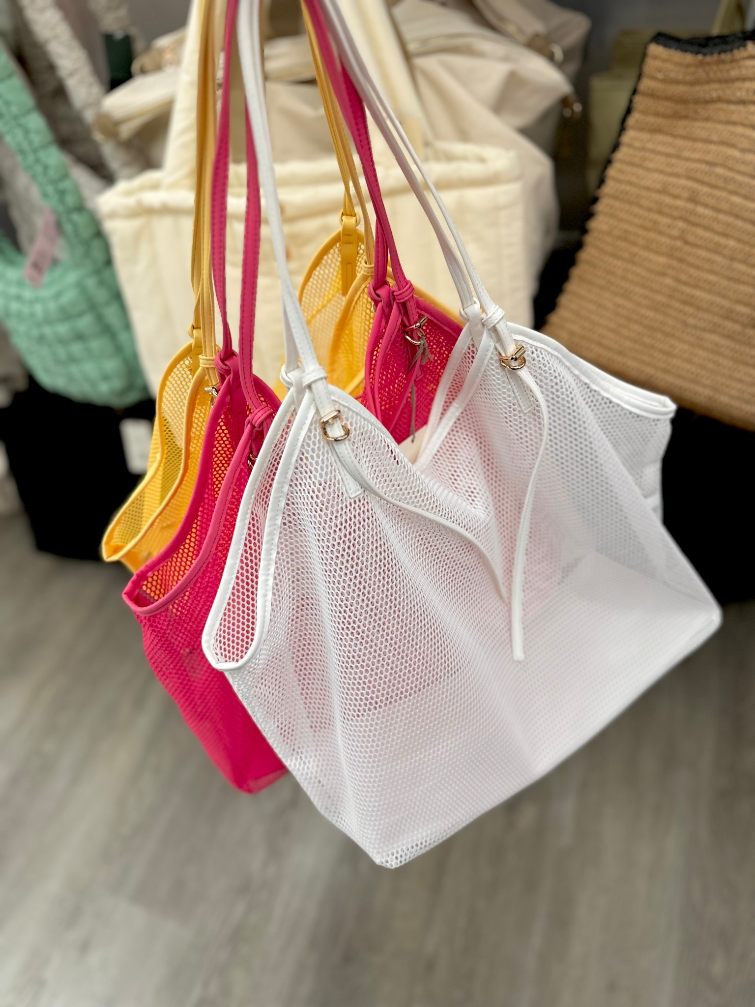 Mesh tote bags 

#LTKdayinmylife #LTKFestival #LTKSwim