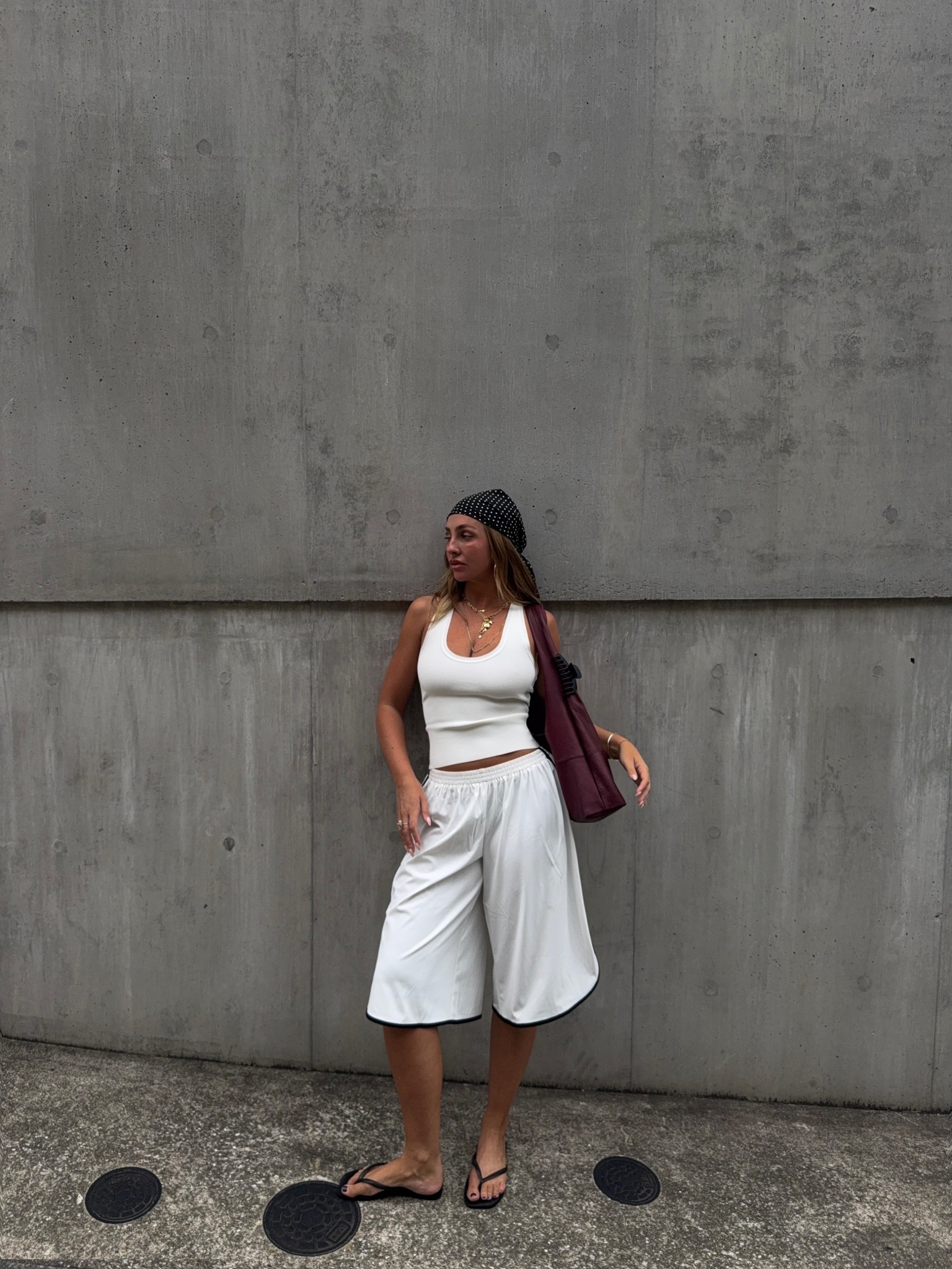 headscarf is naked vice & bag was custom made x 