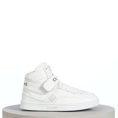 CELINE 850$ CT-03 Hightop Sneaker With Scratch In Optic White Calfskin  | eBay | eBay US