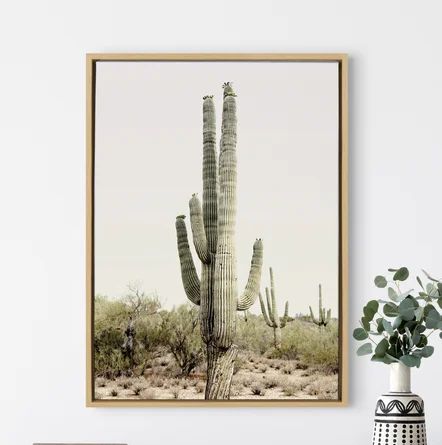 Sunrise Cactus Framed On Canvas by Amy Peterson Print | Wayfair North America