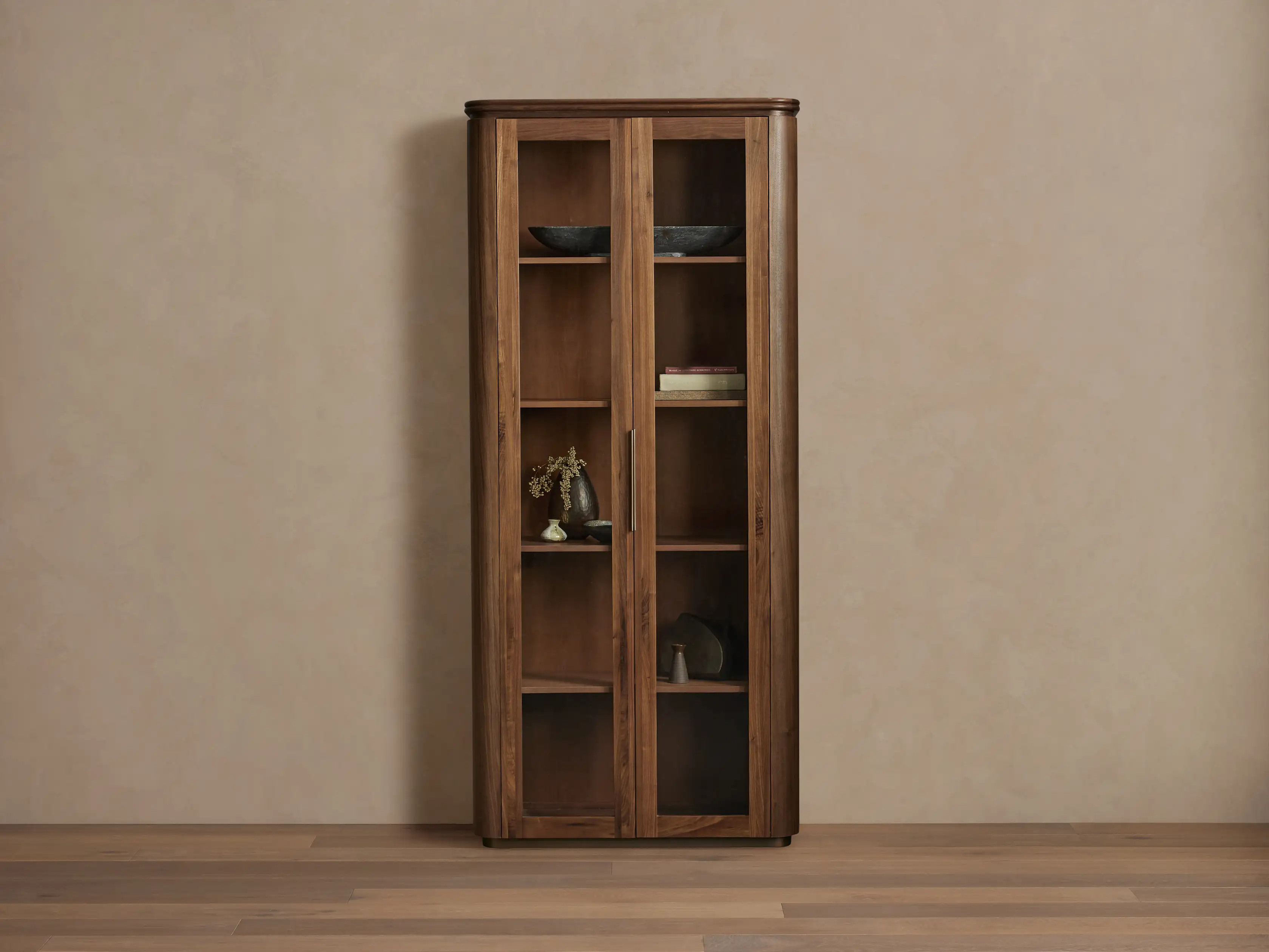 Caden Glass Cabinet | Arhaus