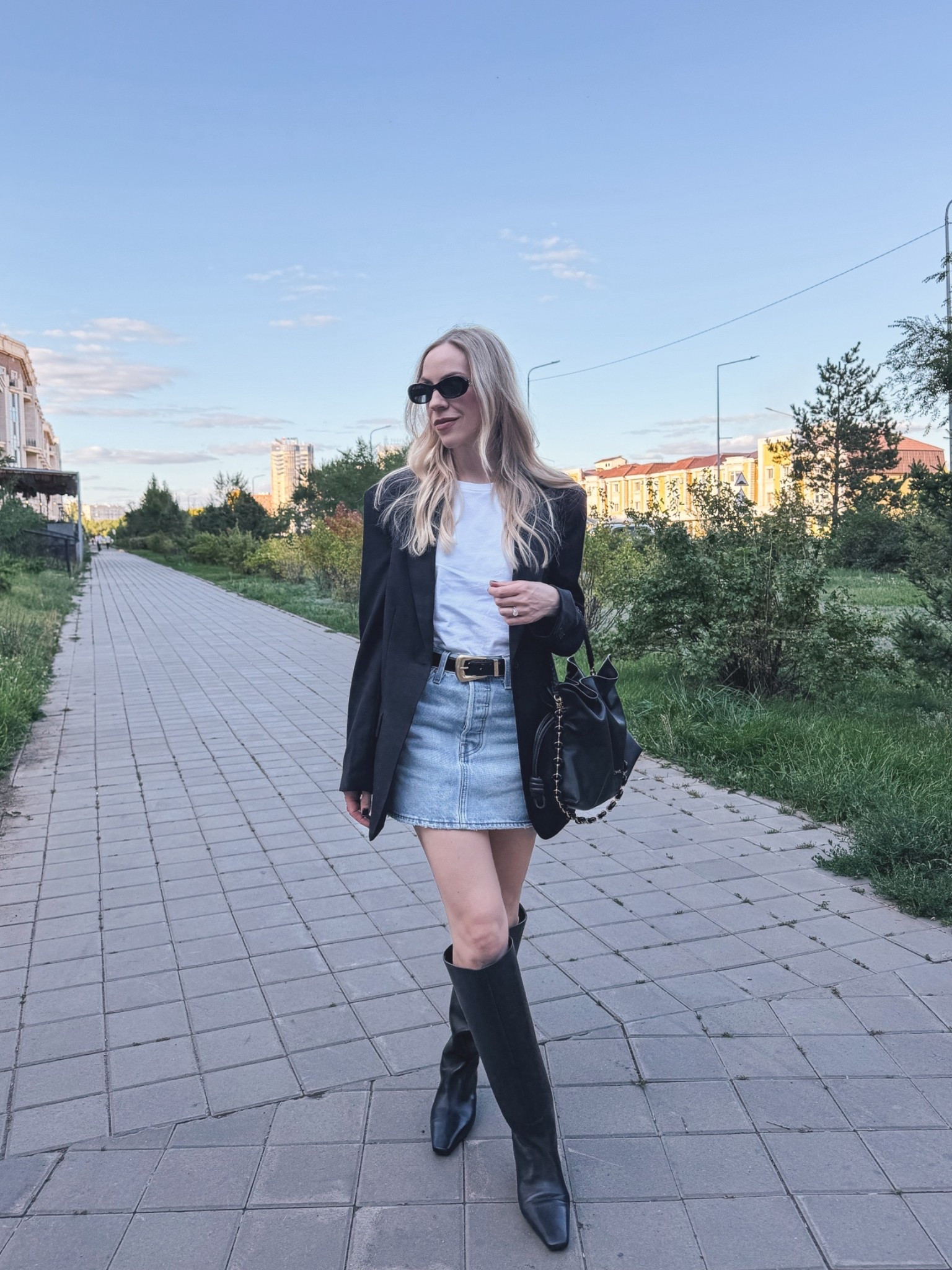 Date night outfit, denim mini skirt with tall boots, NYFW trends

#LTKNYFW #LTKOver40 #LTKSeasonal