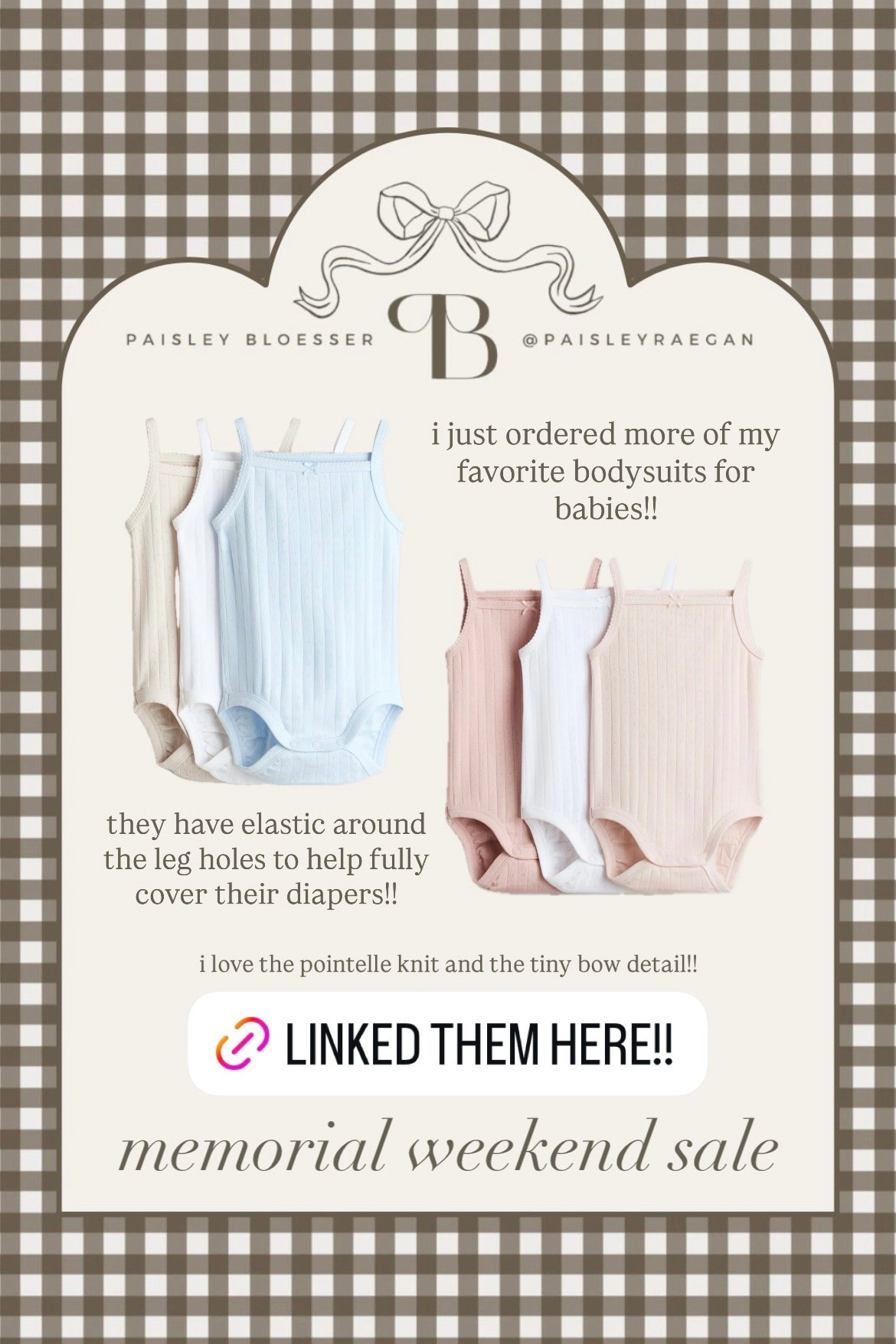 my favorite bodysuits for babies are on sale this weekend!! 

baby girl, summer clothes, baby registry must have, h&m kids, h&m baby, h&m finds, newborn clothes, baby clothes

#LTKmomlife #LTKBaby #LTKSaleAlert