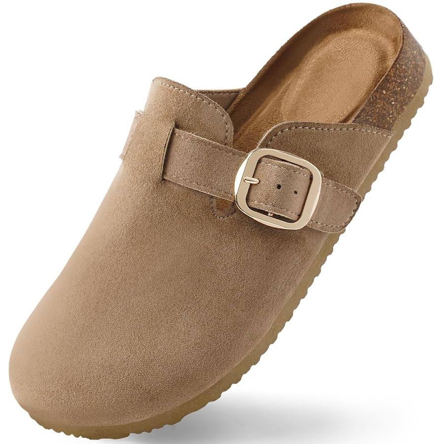 Harvest Land Women's Clogs Mules with Cork Footbed - Antislip Comfort Soft Slippers Shoes | Amazon (US)