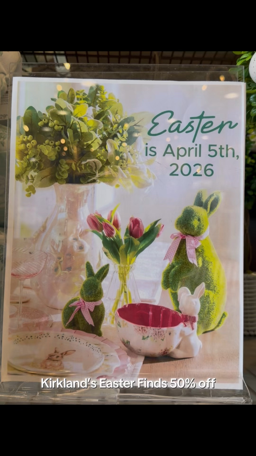 🚨Kirkland’s Easter Sale Alert!🚨
Easter decor is 50% OFF for a limited time and the finds are SO good! 🐣✨

From adorable bunnies and spring florals to wreaths, table decor, and pastel accents—now is the perfect time to grab everything you need for a beautiful Easter refresh! 🌷💛

🏃‍♀️Don’t wait… styles are going fast!

#Kirklands #KirklandsFinds #EasterDecor #SpringDecor #EasterSale #HomeDecorDeals #SpringHome #SeasonalDecor #DecorFinds #EasterHomeDecor #HomeDecorInspo #BudgetDecor #SpringRefresh