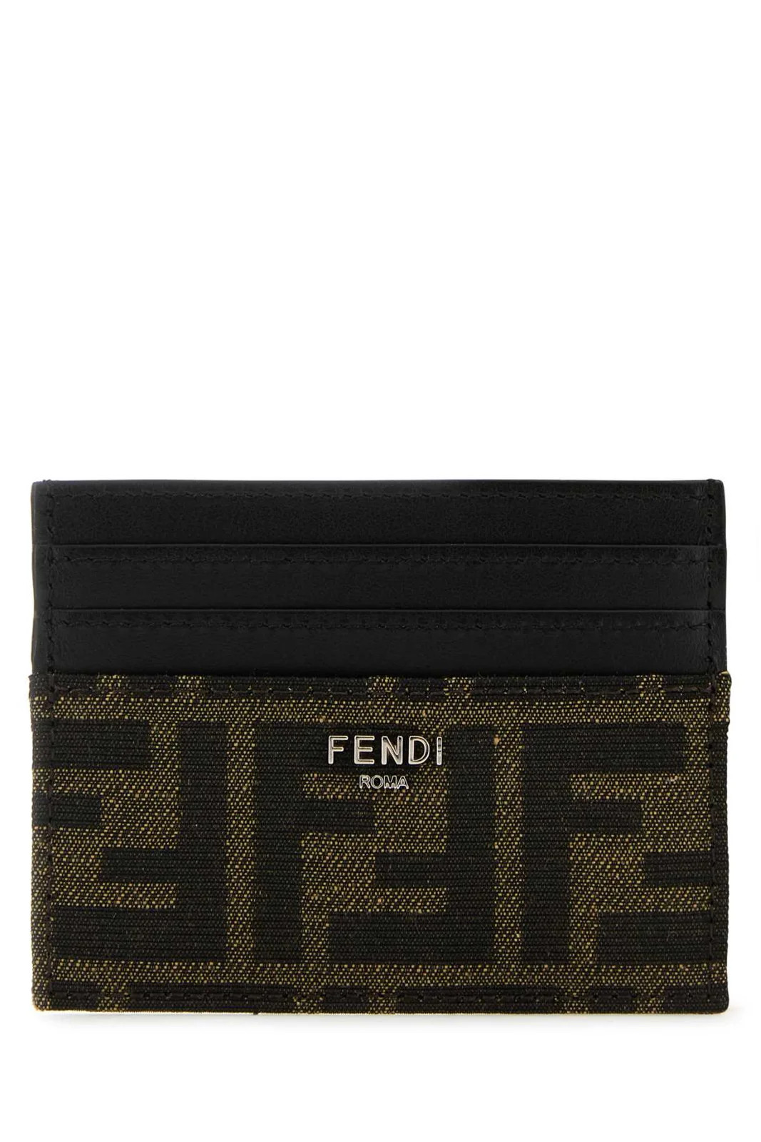 Fendi FF Jacquard Card Holder | Cettire Global