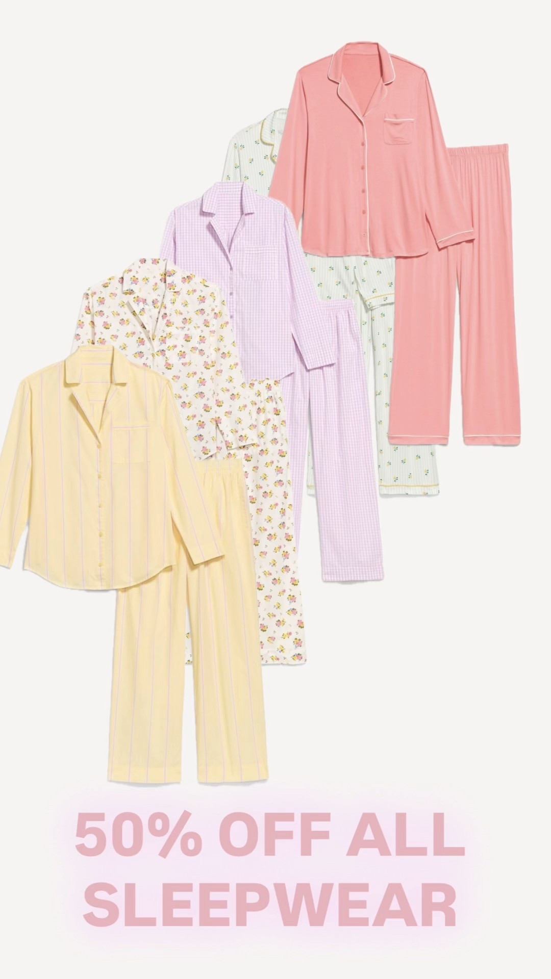 50% off all sleepwear for the entire family from Old Navy! Here are my top picks and best deal finds for women. Such spring colors! 

Old Navy, women’s pajamas, pajama sets, poplin, Sunday sleep, 

#LTKSaleAlert #LTKootd #LTKselfcare