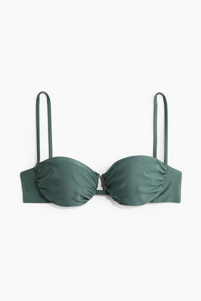 H & M - Underwire Bikini Top - Green | H&M (US + CA)