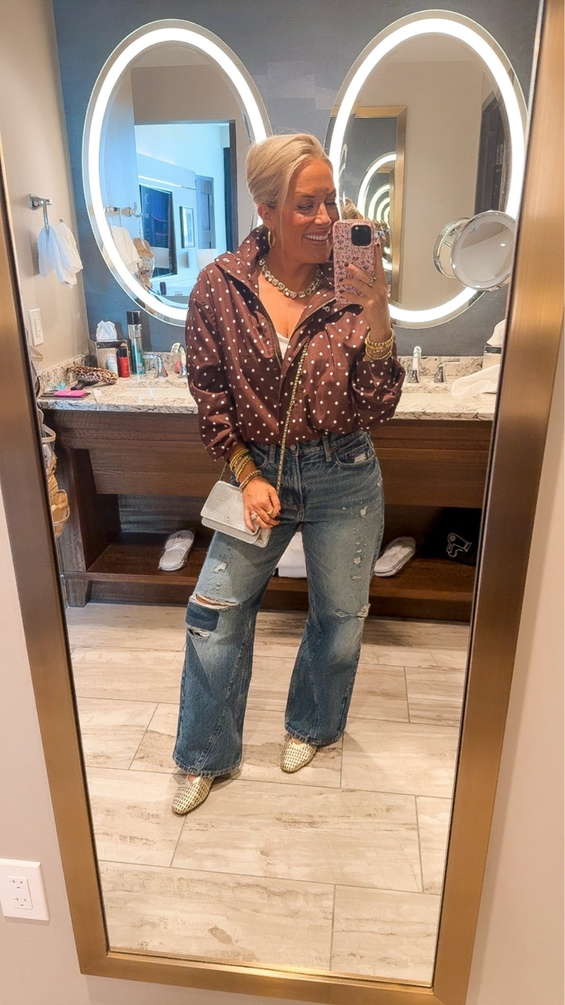 Last nights outfit for casual dinner date 
Jacket size medium 
Jeans size 6

#LTKootd