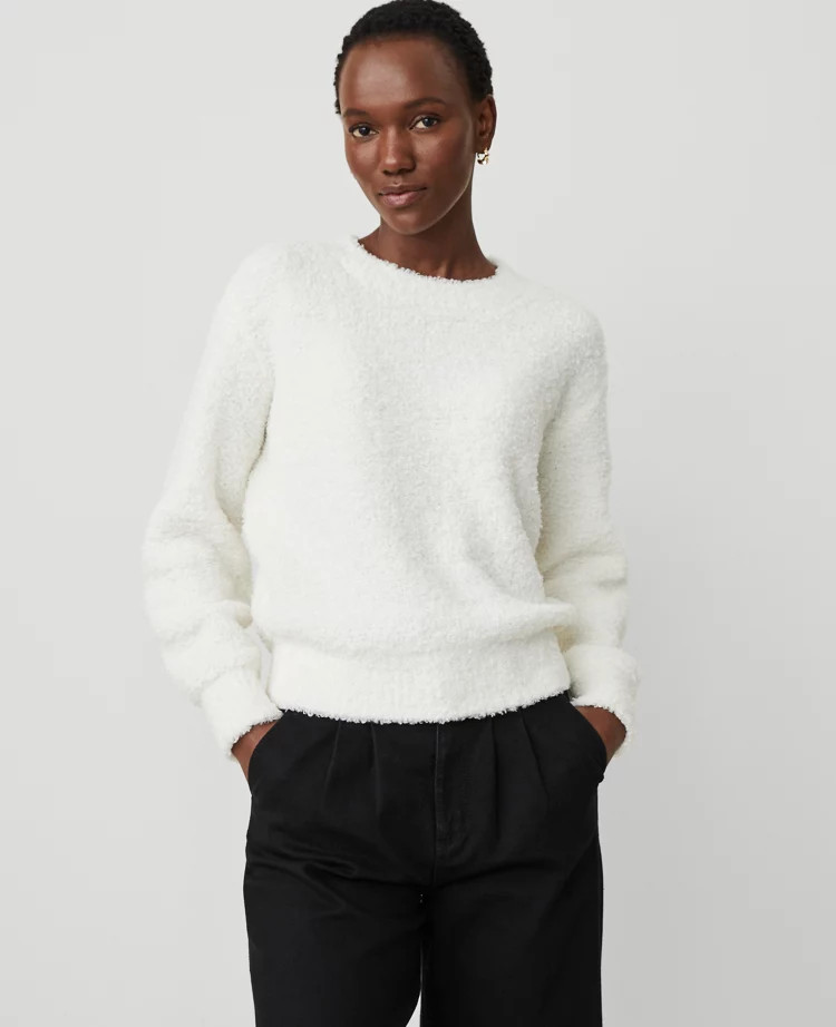 Bouclé Sweater | Ann Taylor