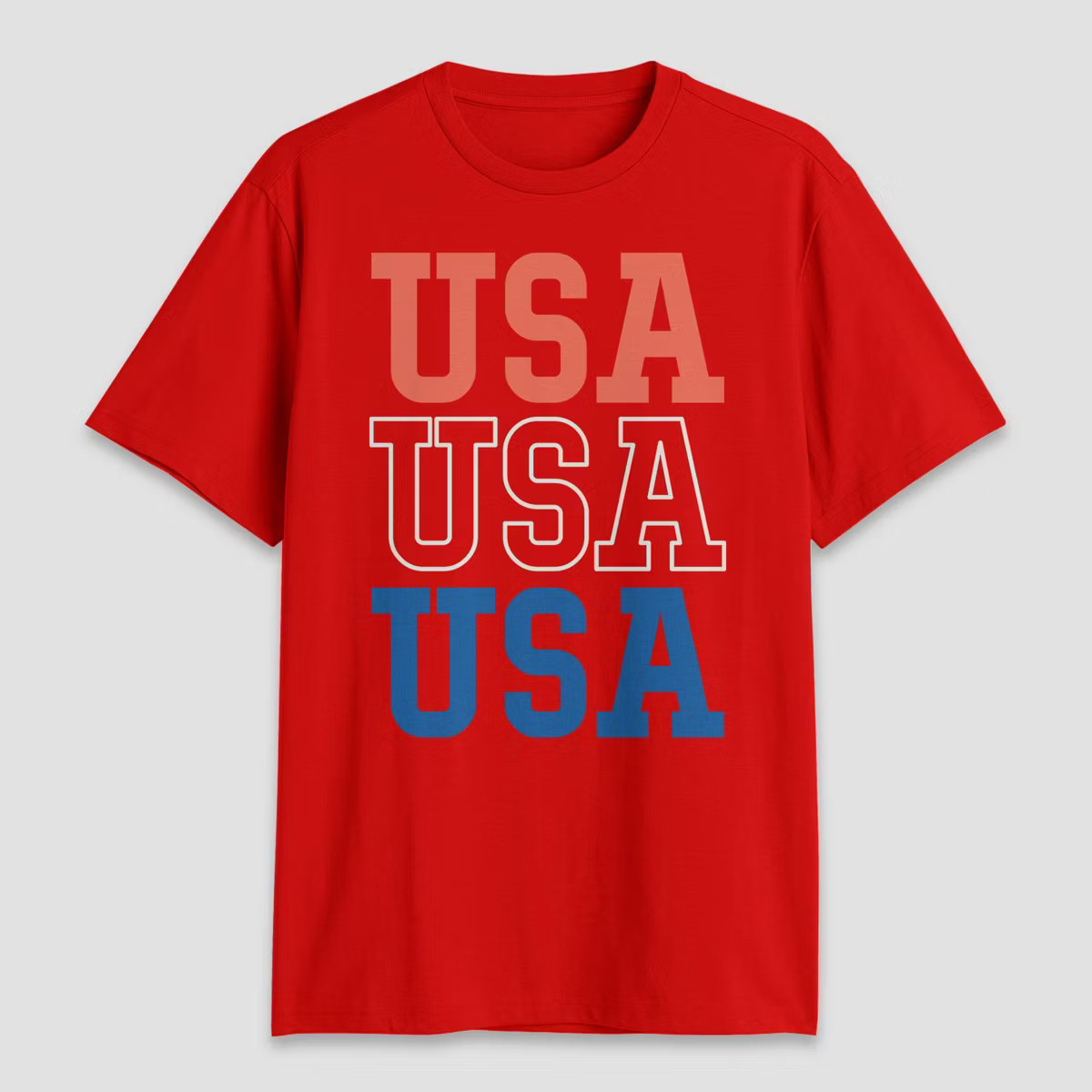 Men's USA Short Sleeve Graphic T-Shirt - Red | Target