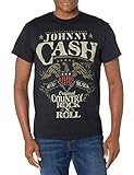 Johnny Cash unisex adult Country Rock N Roll T-shirt T Shirt, Black, Large US | Amazon (US)