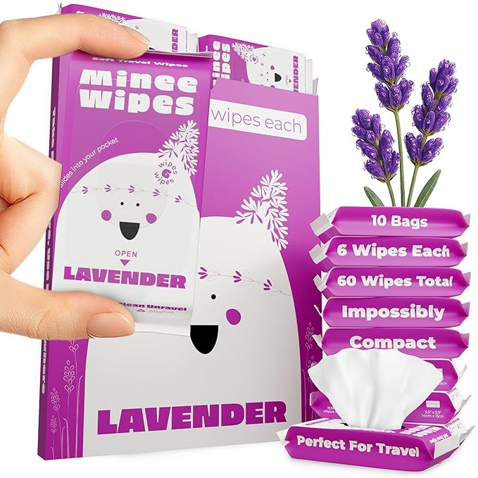 Impossibly Compact Travel Wipes - 99.5% Water - Safe for Sensitive Skin & Hypoallergenic, Reseala... | Amazon (US)