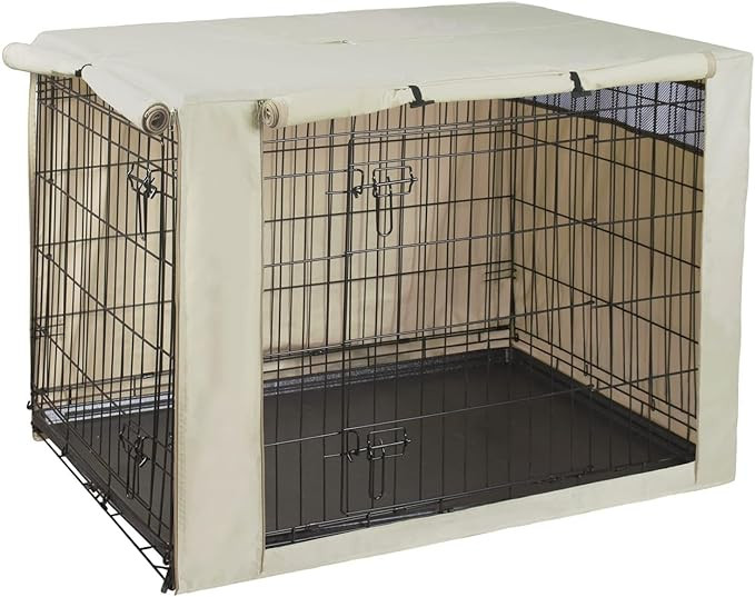 HiCaptain Polyester Dog Crate Cover - Durable Windproof Pet Kennel Cover for Wire Crate Indoor Ou... | Amazon (US)
