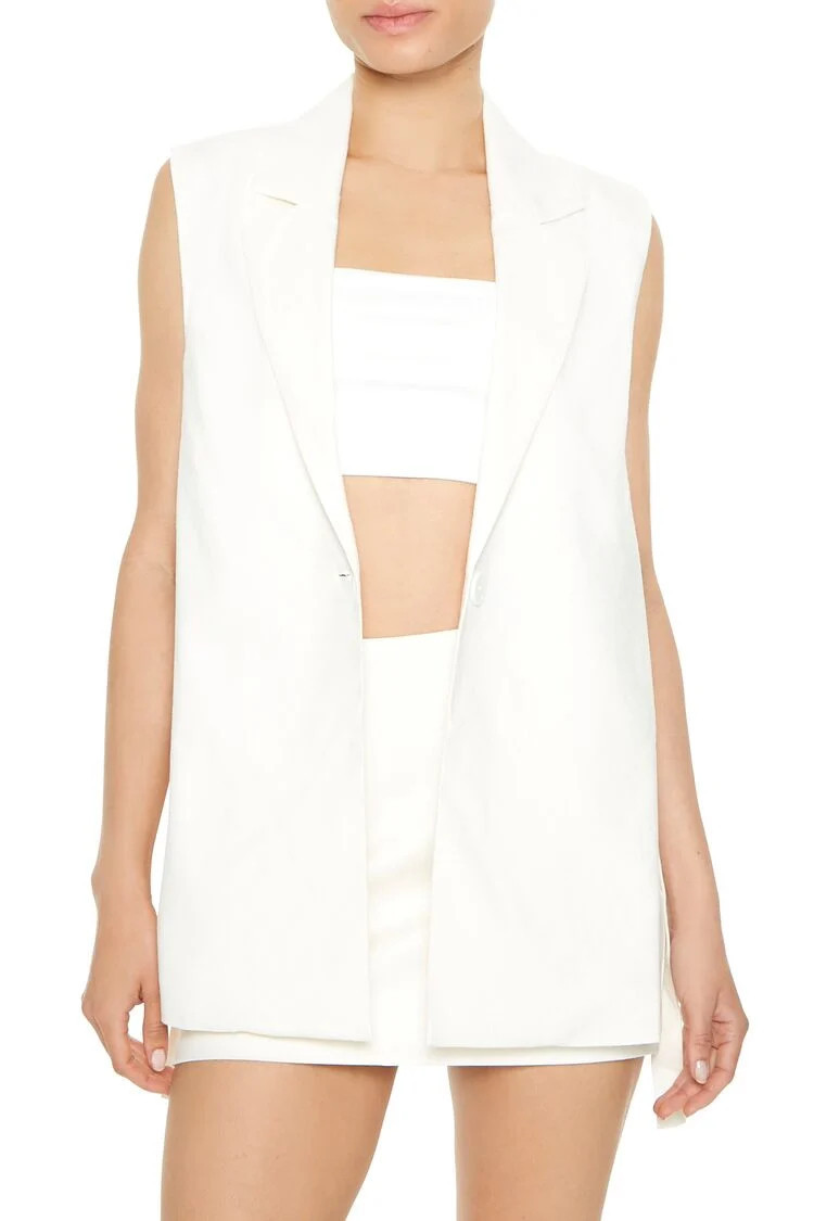 Longline Notched Vest | Forever 21