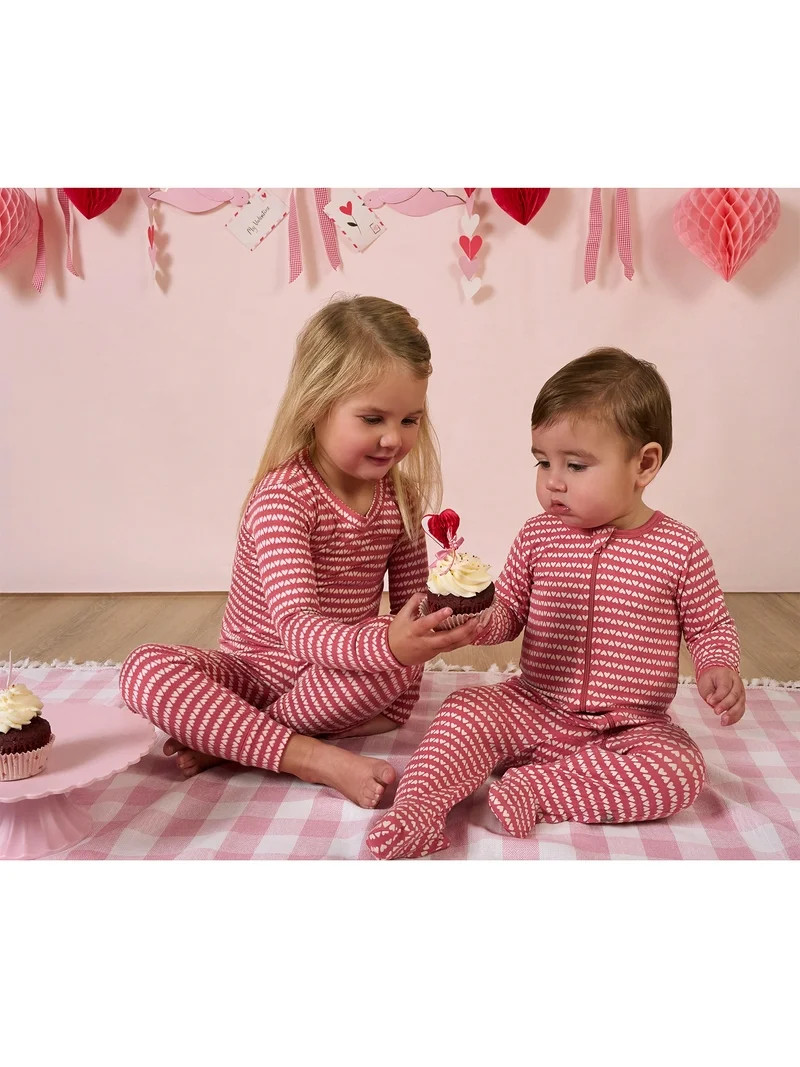 Modern Moments by Gerber Toddler Valentine´s Day Pajama Set, 2-Piece, Sizes 12M-5T | Walmart (US)