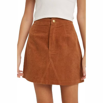 Women's COURTNEY CORDUROY MINI SKIRT - BluIvy L | Target