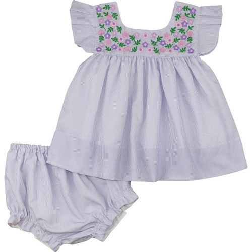 Lavender Mini Stripe Fiesta Diaper Set | Cecil and Lou