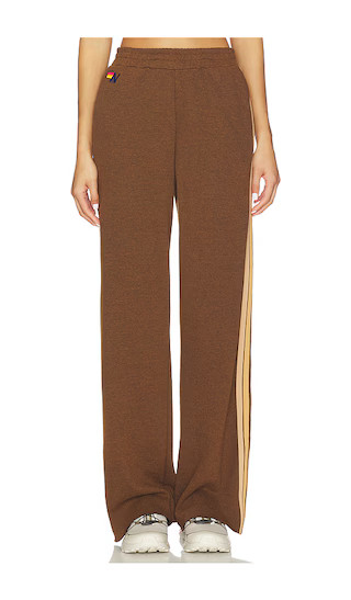 5 Stripe Wide Leg Pocket Sweatpant in Chocolate & Espresso | Revolve Clothing (Global)