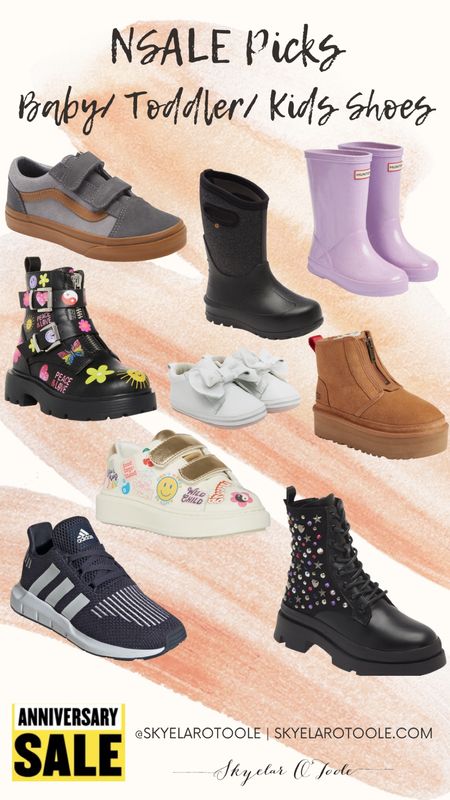Nordstrom Anniversary Sale / kids shoes / NSALE / toddler shoes / boots / sneakers / rain boots / on sale

#LTKxNSale #LTKBacktoSchool #LTKkids