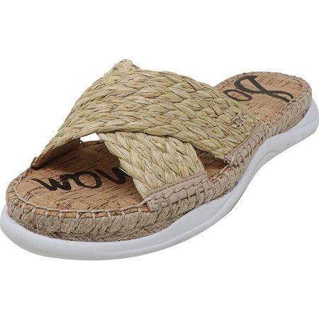 Sam Edelman Women's Jovie Raffia Natural Sandal - 6M | Walmart (US)