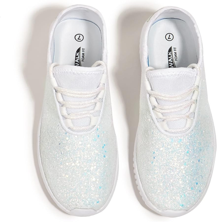 K KIP WOK Fashion Glitter Sneakers for Womens Silp On Running Shoes Lightweigt Tennis Walking Sne... | Amazon (US)