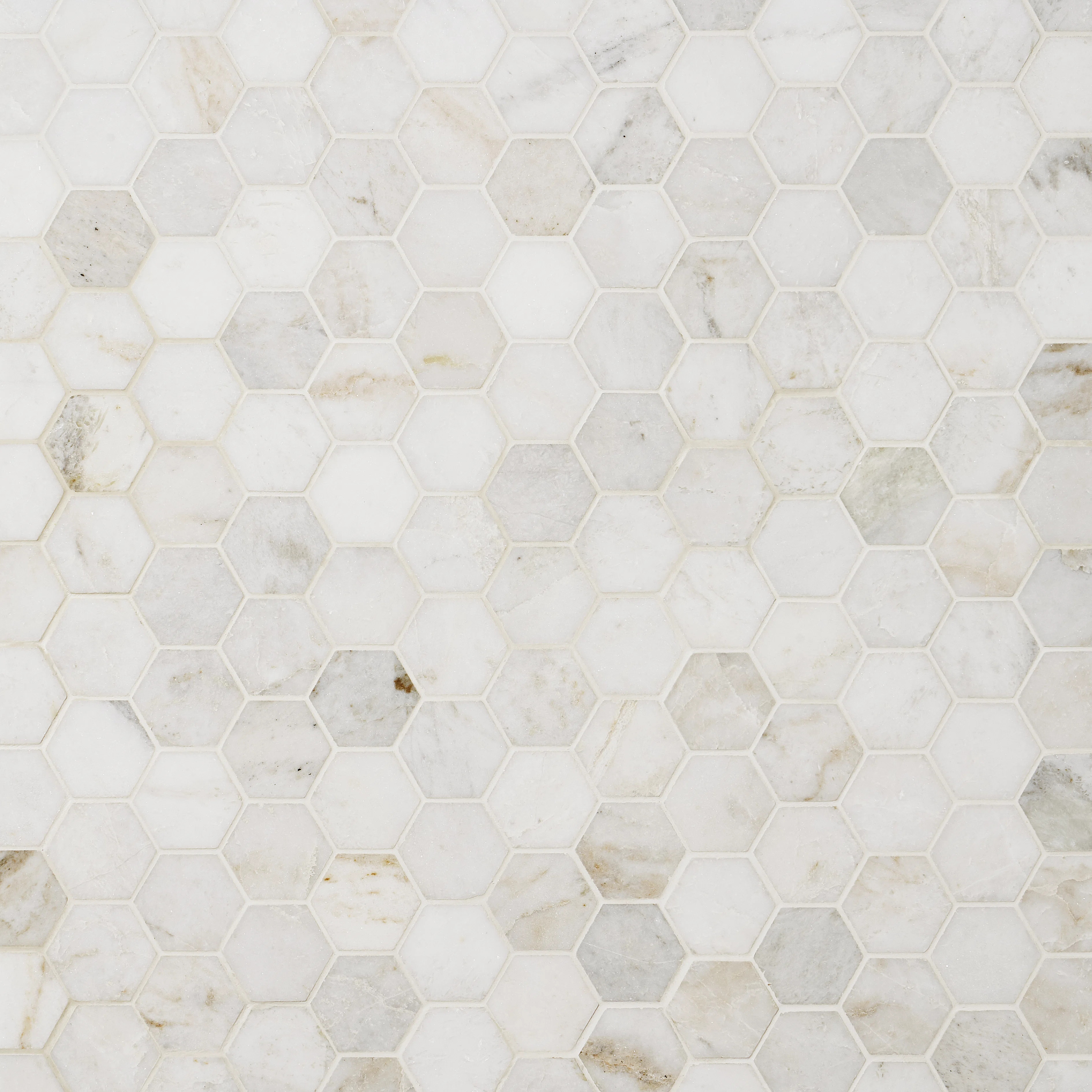 Polar White 2" Hexagon Marble Honeycomb Mosaic Wall & Floor Tile (0.96 Sq. Ft. / Sheet) | Wayfair North America
