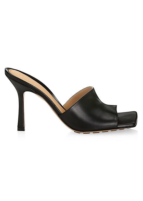 Bottega Veneta Women's Stretch Leather Mules - Nero - Size 35 (5) | Saks Fifth Avenue