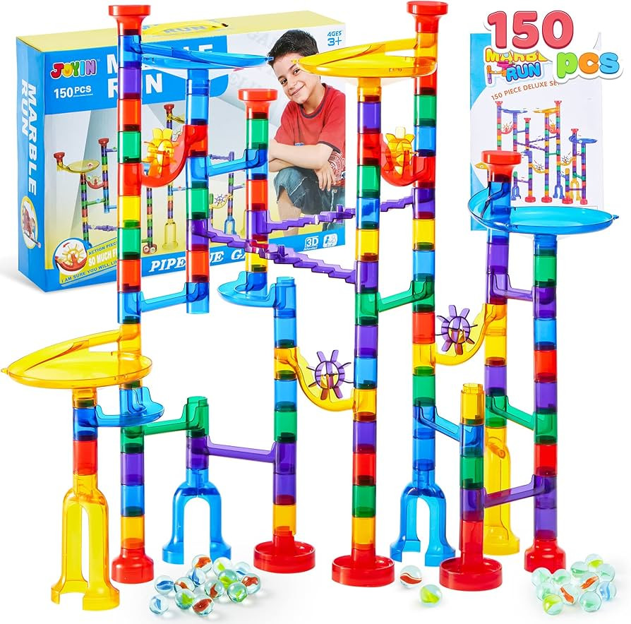 JOYIN 150Pcs Marble Run Premium Toy Set- Construction Building Blocks Toys, STEM Educational Buil... | Amazon (US)