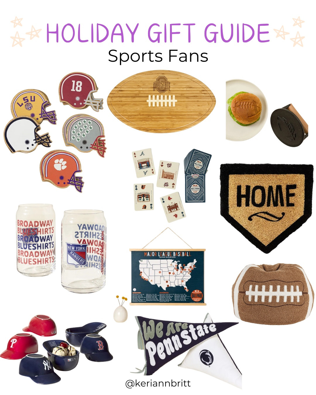 2024 Holiday Gift Guide for Sports Fans

2024 gifts / Christmas gift / presents for everyone / gift guide / holiday gift / Christmas gift guide / gifts for him / gifts for her / popular holiday gifts / college football / ncaa football / football fan / sports gifts / baseball gifts 

#LTKHoliday #LTKHome #LTKGiftGuide