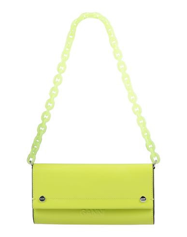 Ganni Woman Handbag Lime green Size - Leather | YOOX (US)