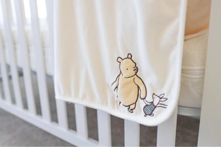Our classic Winnie the Pooh nursery is one of our favorite rooms in the house! I love the white and yellow striped wallpaper accent wall and simple Pooh Bear touches. This is the perfect gender neutral nursery! 


Nursery design, classic nursery, rocking chair, changing table, baby registry, newborn essentials, swaddles, onesie, baby clothes, newborn clothes, baby boy, baby girl, crib, white crib, greenguard, burp cloth, diapers, baby toys, white curtains, curtain rod, baby blanket 

#LTKhome #LTKbump #LTKbaby