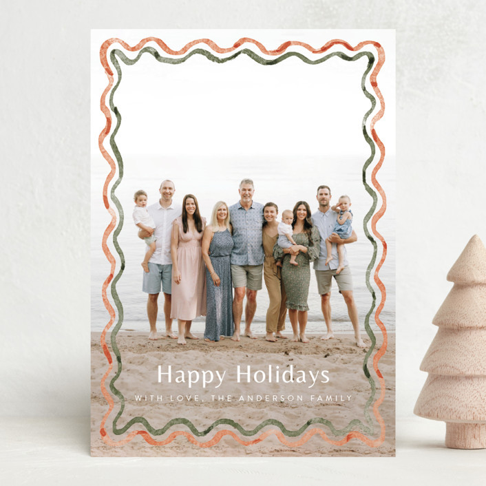 watercolor wavy border | Minted