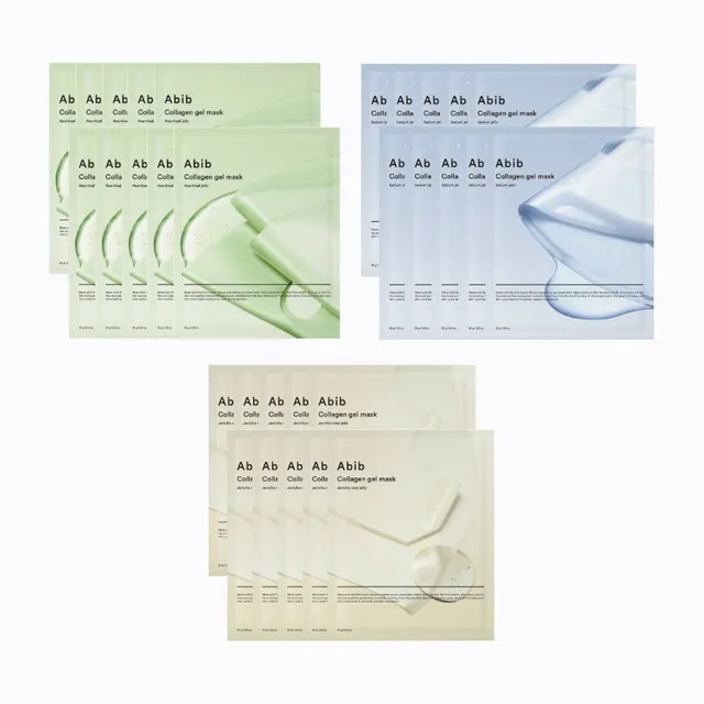 Abib - Collagen Gel Mask Bundle Set - 3 Types | YesStyle Global