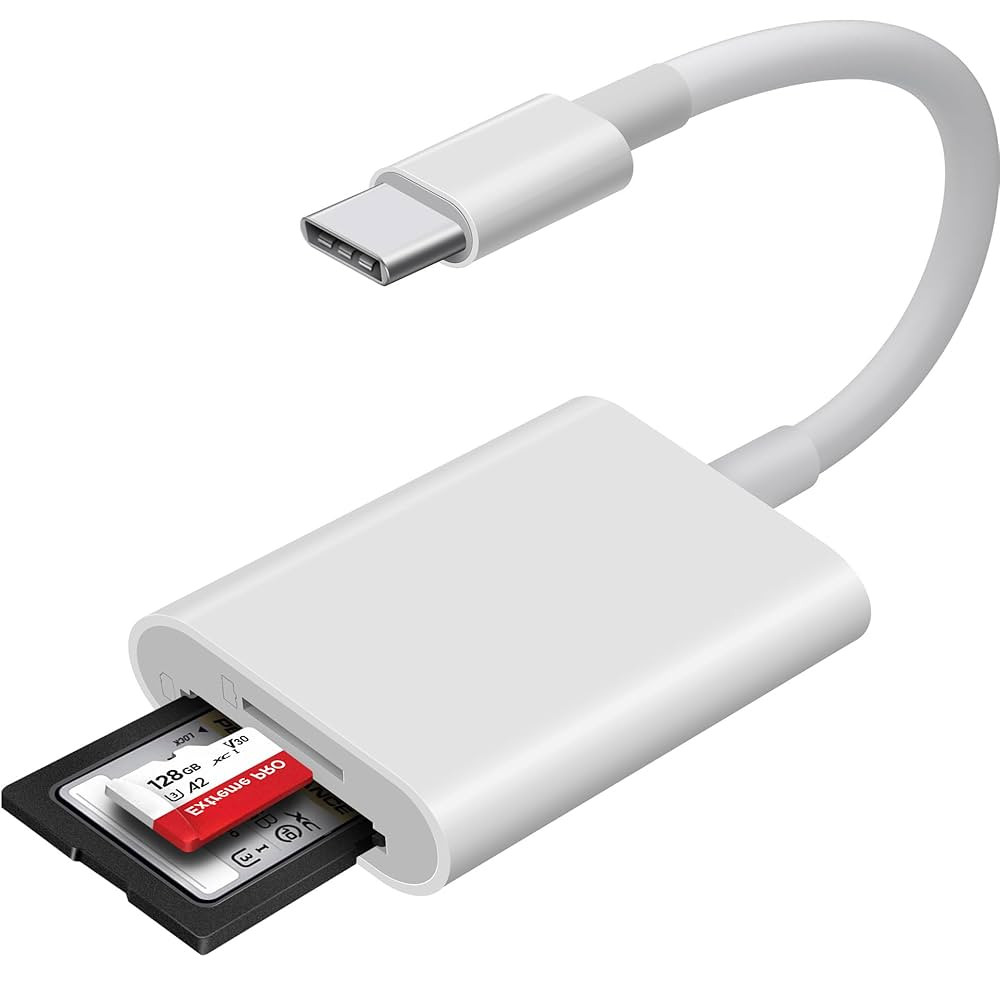 USB C SD Card Reader, WNXSLOAD SD Card Adapter with SD MicroSD Dual Slots for iPhone 15 16 iPad M... | Amazon (US)