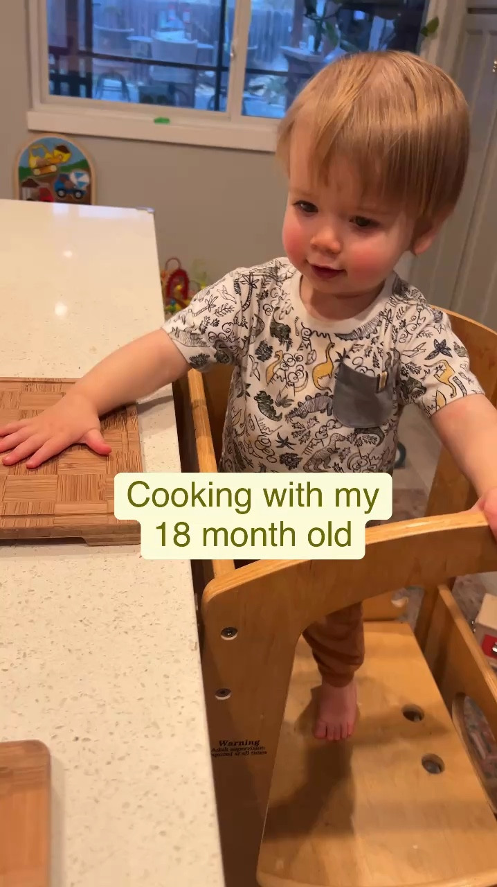 Montessori cooking with my 18 month old toddler! 

#LTKFamily #LTKKids #LTKBaby