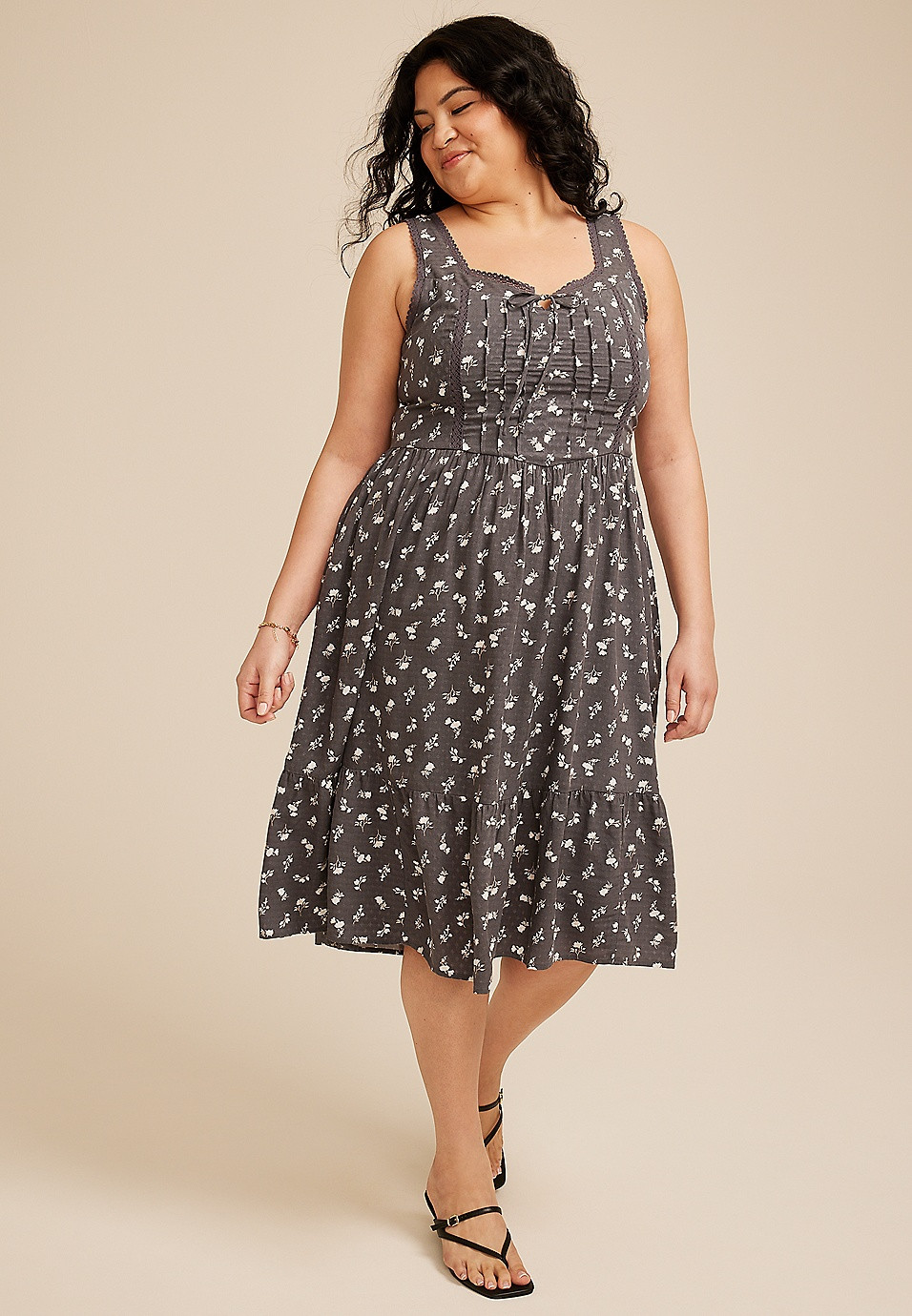 Plus Size Bare Sweetheart Midi Dress | Maurices