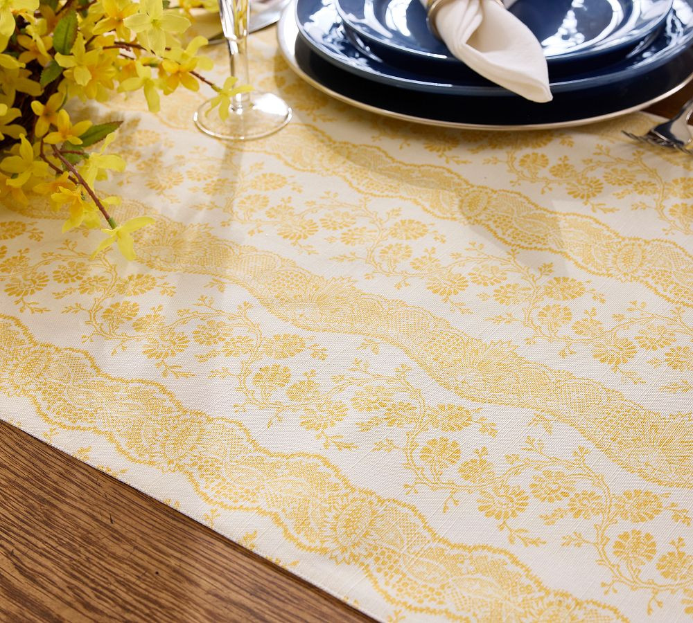 Hudson Cotton Table Runner | Pottery Barn (US)