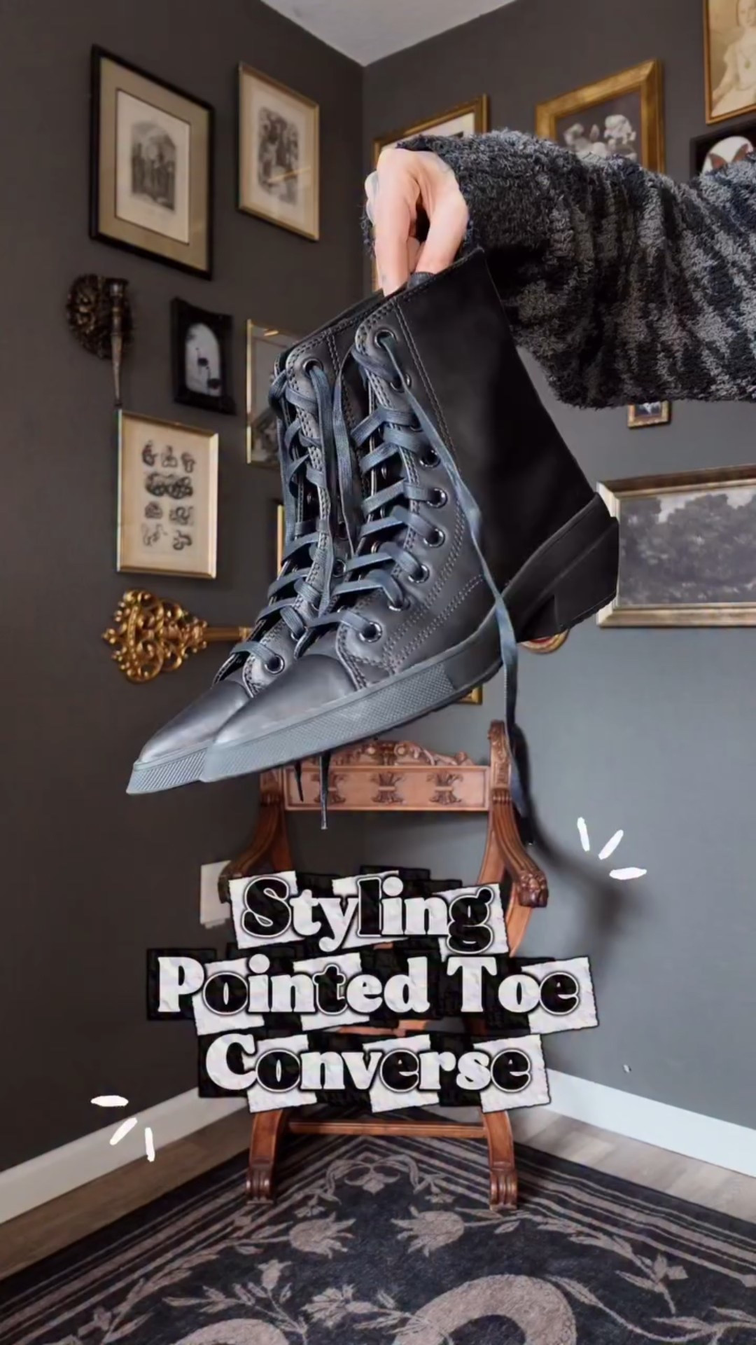 styling the new pointed toe @converse chuck 70s 🖤 🕯️ 

outfit 1:
top @_poiset 
skirt @killstar 
bag @mary.and.shelley {dc domscreature10}
earrings @regalrose {dc aussiedomxo}
necklace @_theholyhour_ 

outfit 2:
harness @cactuscultleather 
skirt @batnorton 
tights @darinkawear 

outfit 3:
top @killstar 
dress @forestinkclothing 
bag @lornajaneharnesses 

outfit 4:
top @peppermayo 
corset @foxbloodshop 
bag @casemate {dc dominique20} 

.
.
.
.
goth Converse outfit, gothic street style, alternative fashion styling, goth outfit ideas, Converse goth look, dark feminine fashion, modern goth aesthetic, edgy streetwear goth, platform Converse styling, goth casual outfits, alternative street style, gothic fashion creator, how to style Converse goth, everyday goth outfits

#alternativefashion #streetstylegoth #gothstreetstyle