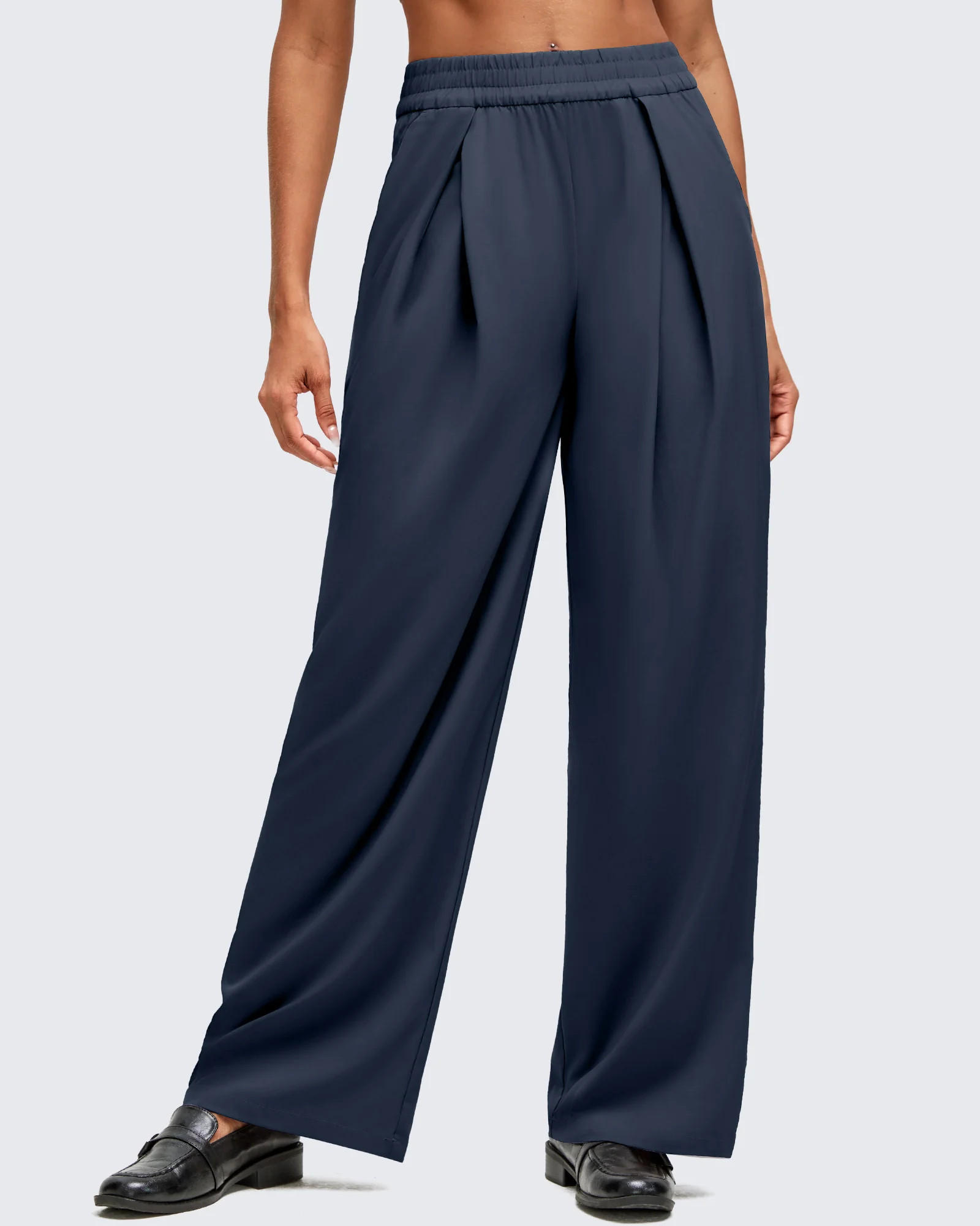 High-Waist Wide Leg Pants – G4Free Travel & Casual Women Trousers | g4free activewear