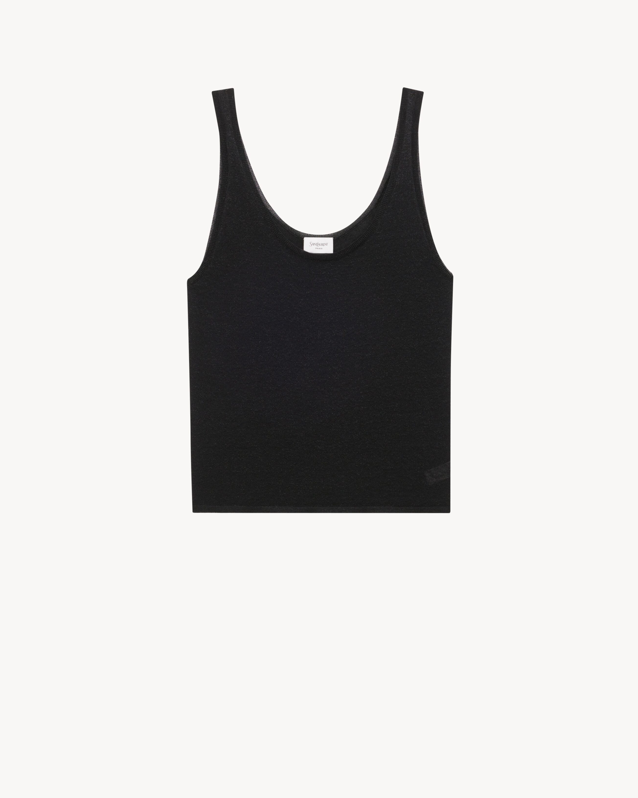 Tank Top In Lurex Knit Black M | Saint Laurent Inc. (Global)