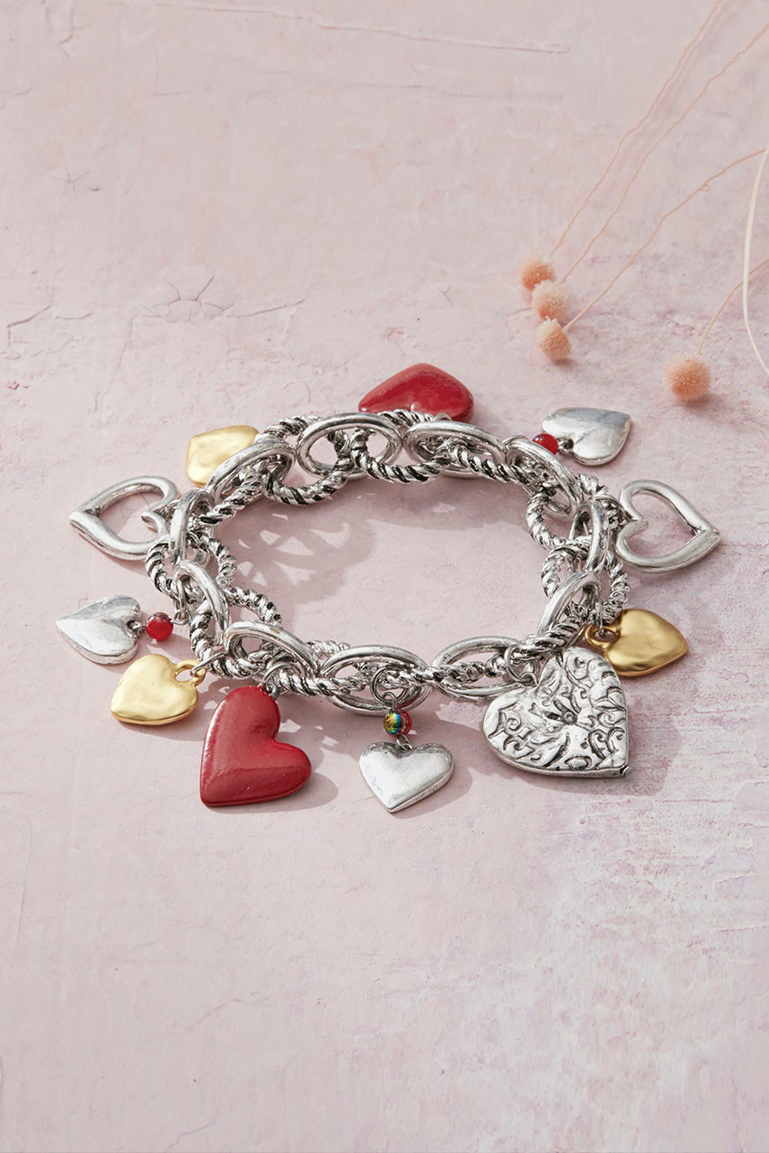 Charmed Hearts Stretch Bracelet | Coldwater Creek
