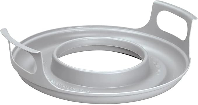 Microwave cool plate and spillover caddy with handles. For bowls, plates and microwave meals. BPA... | Amazon (US)